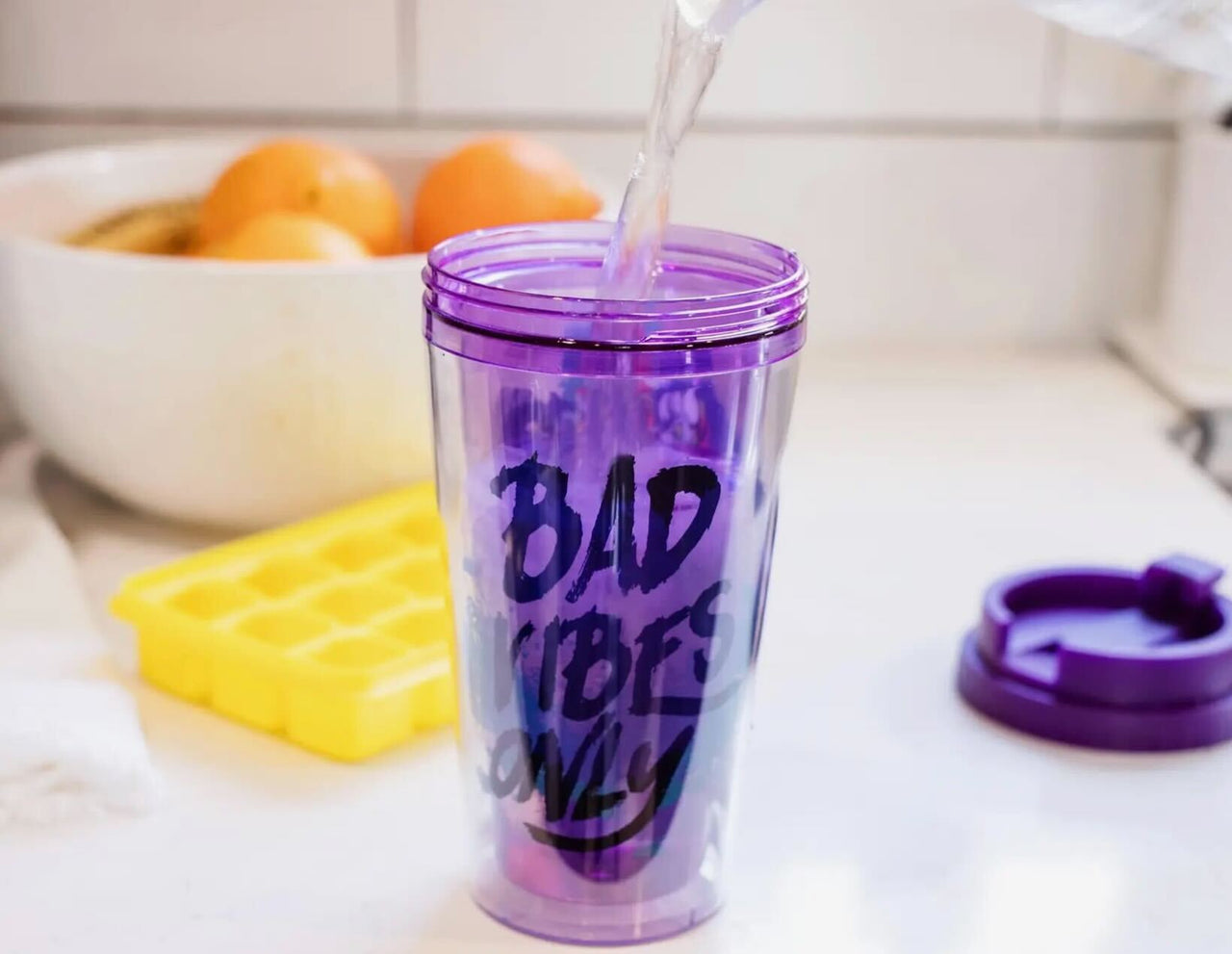16 oz Plastic Bad Vibes Only Tumbler  (Pre-Order)