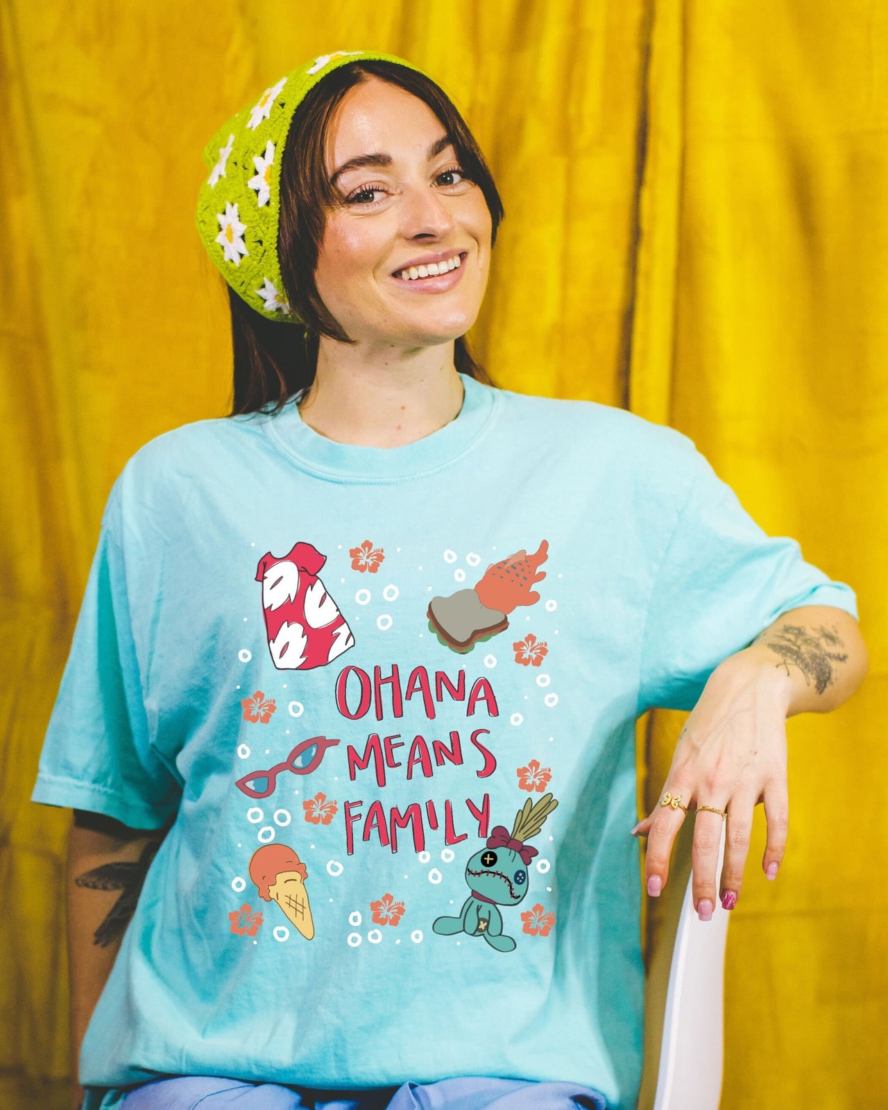 Chalky Mint Ohana Means Family Tee (pre-order)