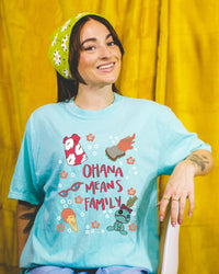 Thumbnail for Chalky Mint Ohana Means Family Tee (pre-order)