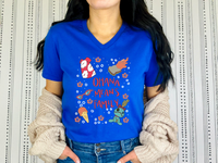 Thumbnail for V-Neck True Royal Ohana Means Family Tee (Pre-Order)