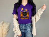 Thumbnail for V-Neck Team Purple Happy Haunts Tee (Pre-Order)