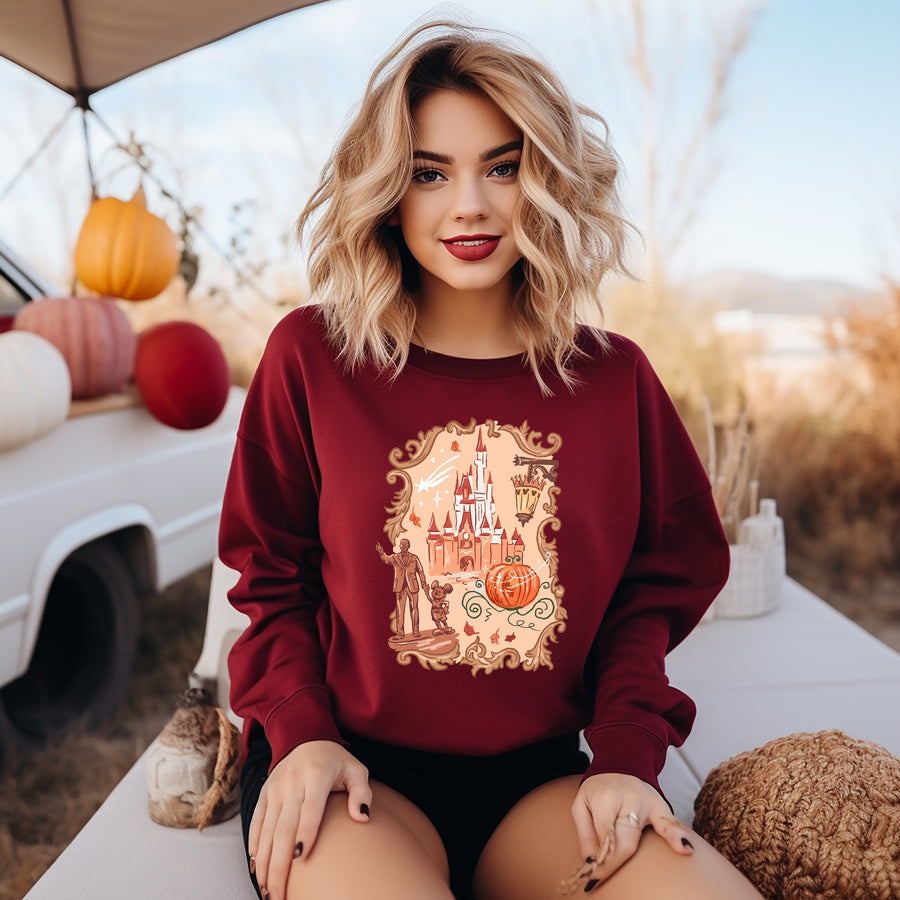 Crewneck Maroon Fall Sketch (Pre-Order)