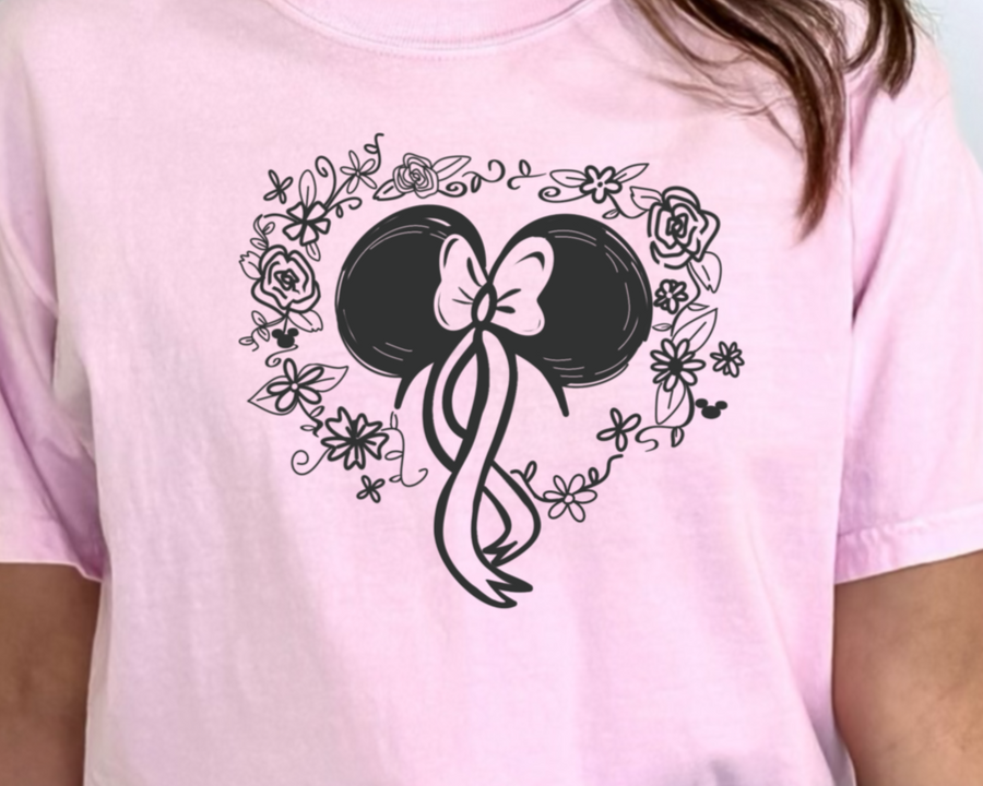Magical Minnie Pink Ribbon Blossom Tee