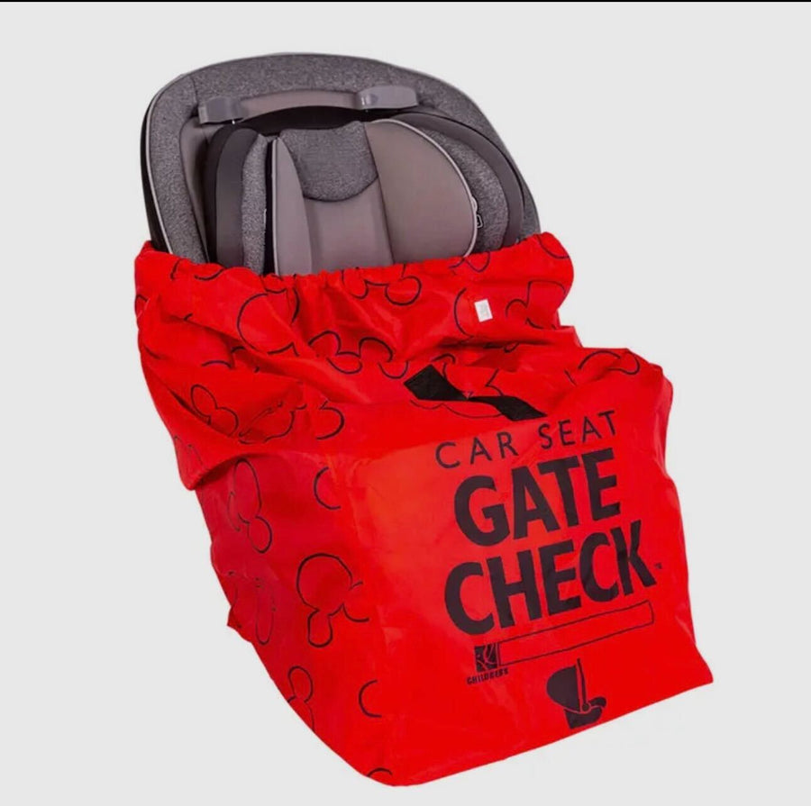 Car Seat Red Gate Check Travel Bag