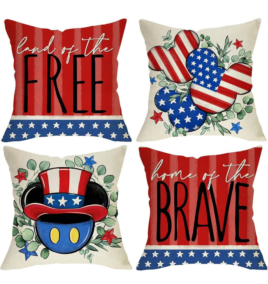 Decorative Patriotic Throw Pillow Cover Set (Pre-Order)