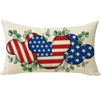 Thumbnail for Patriotic Mouse Rectangle Pillow Cover (Pre-Order)