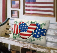 Thumbnail for Patriotic Mouse Rectangle Pillow Cover (Pre-Order)