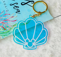 Thumbnail for Mermaid Shell Iridescent Acrylic Charm