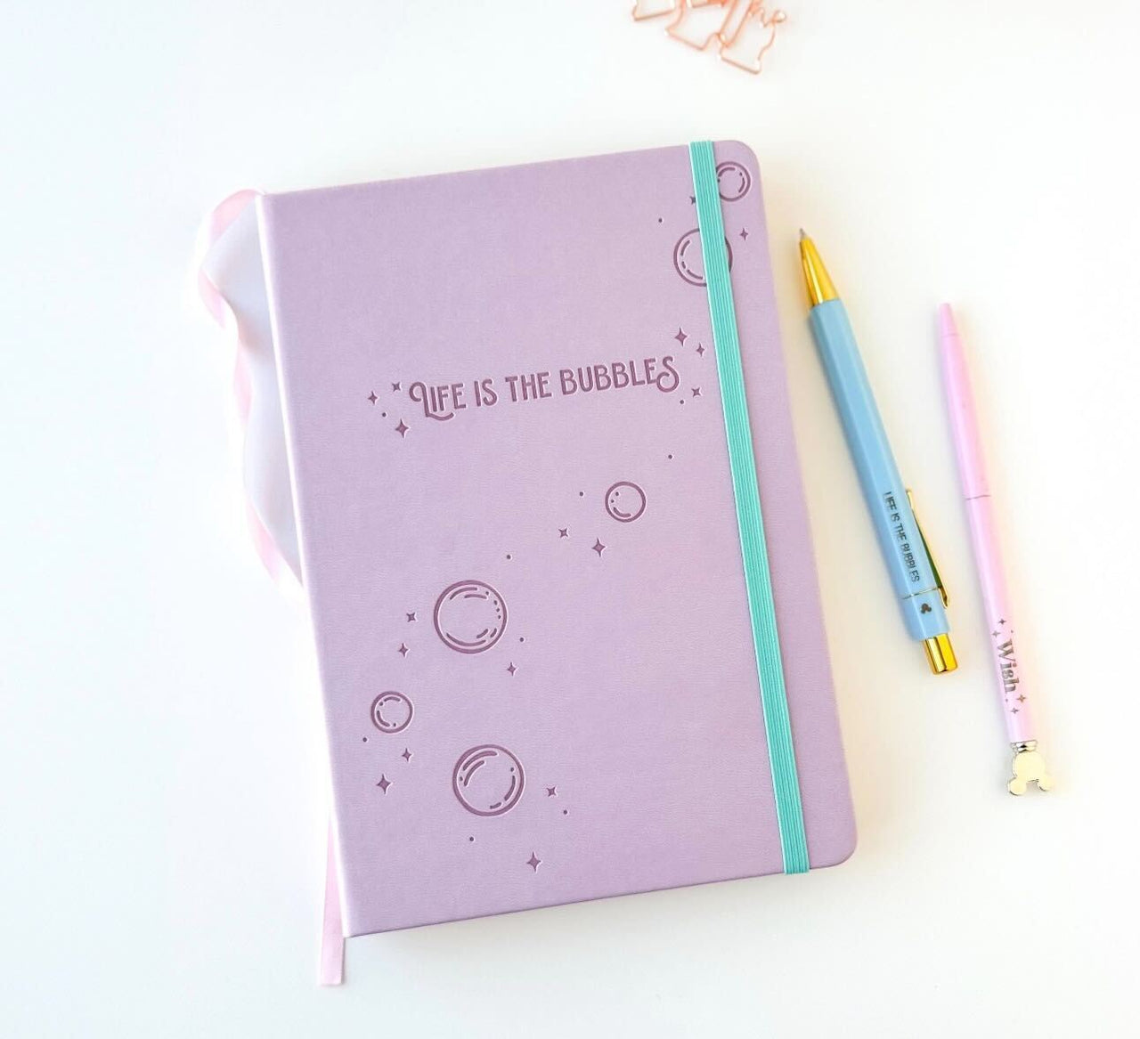 Life Is The Bubbles Embossed Notebook