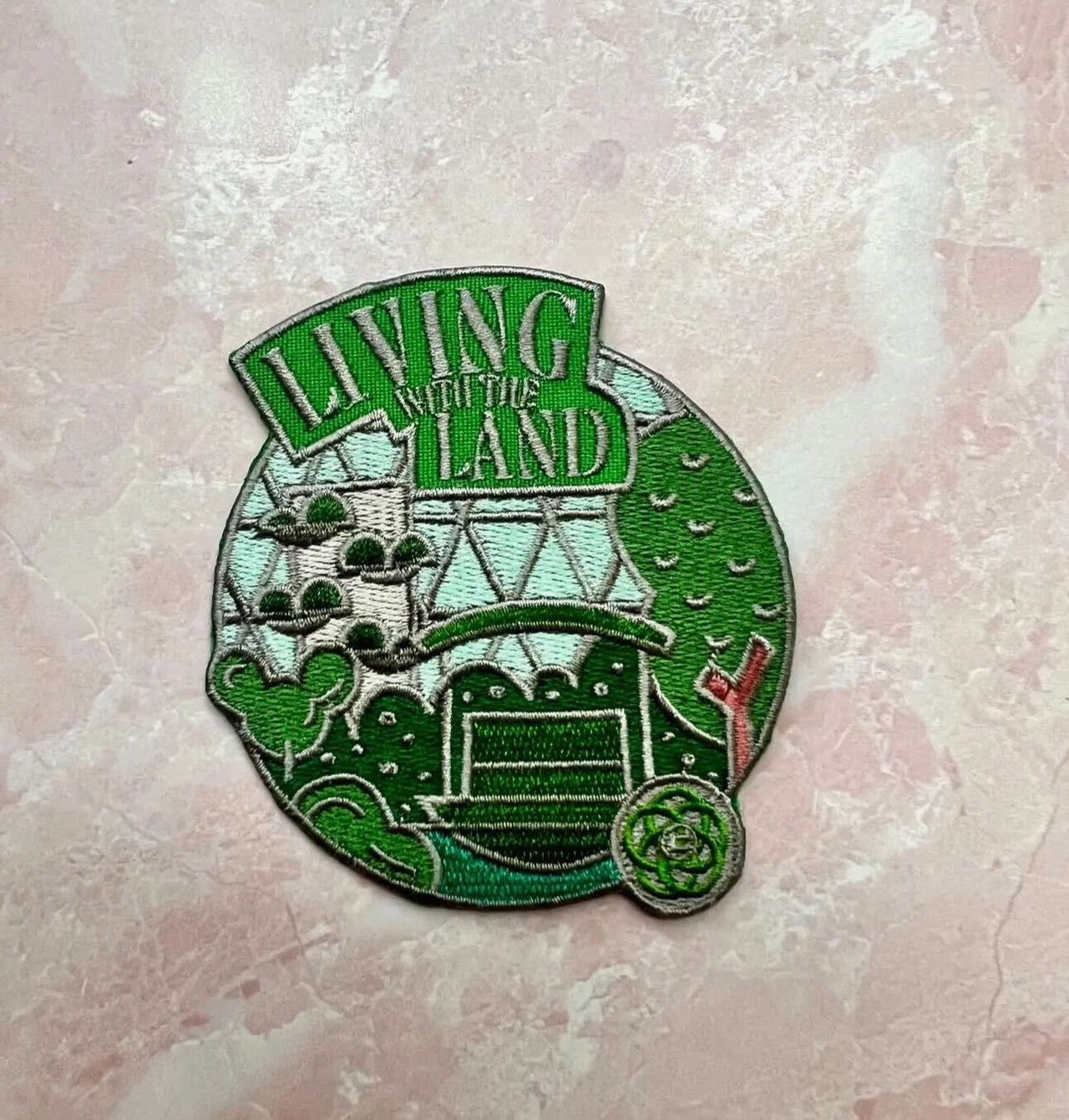 Embroidered Iron On Patch - The Land