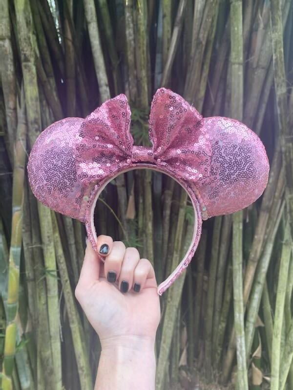 Light Pink Sequin Ears (Pre-order)