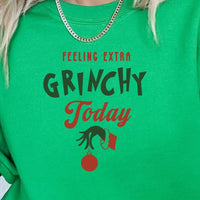 Thumbnail for Irish Green Feeling Extra Grinchy Today Crewneck