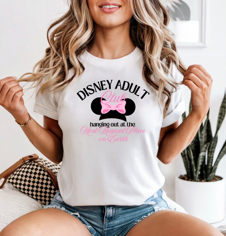 White Disney Adult Tee   (Pre-Order)