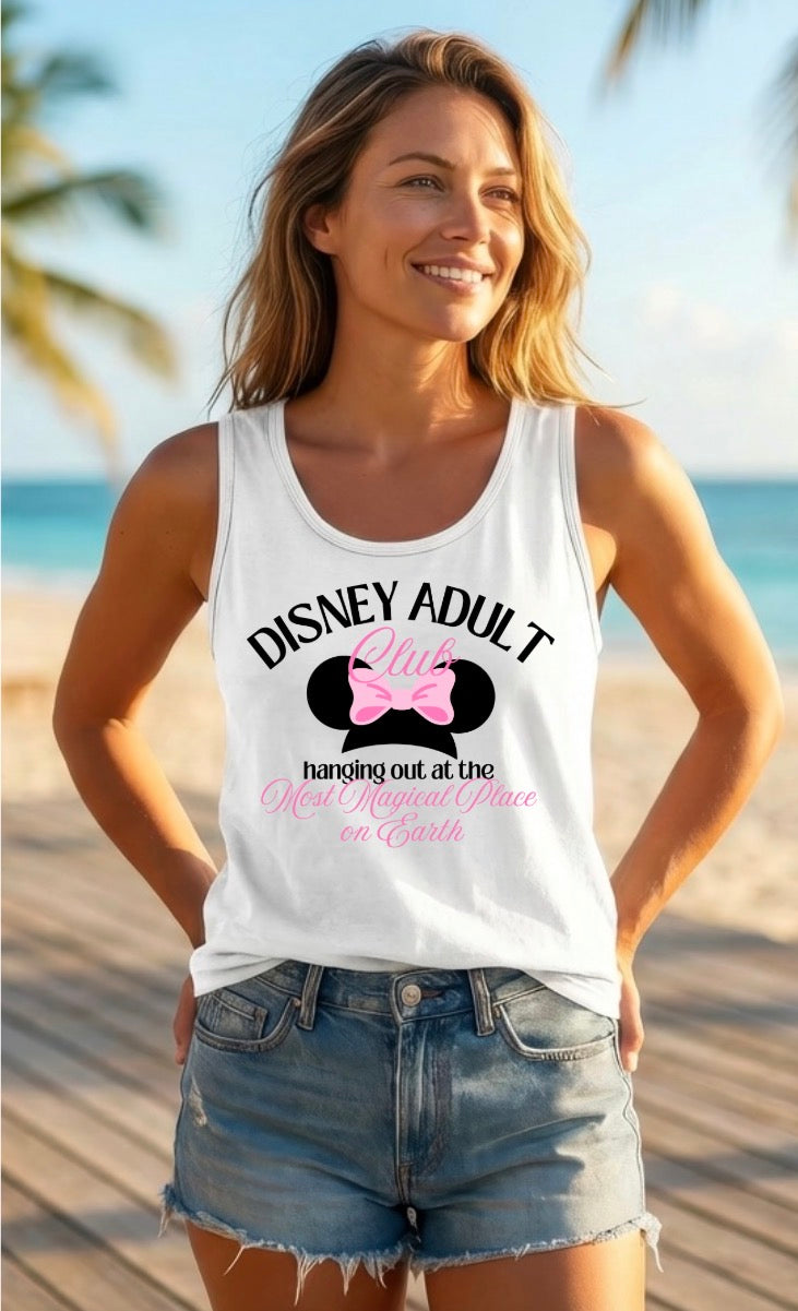 Tank Top White Disney Adult   (Pre-Order)