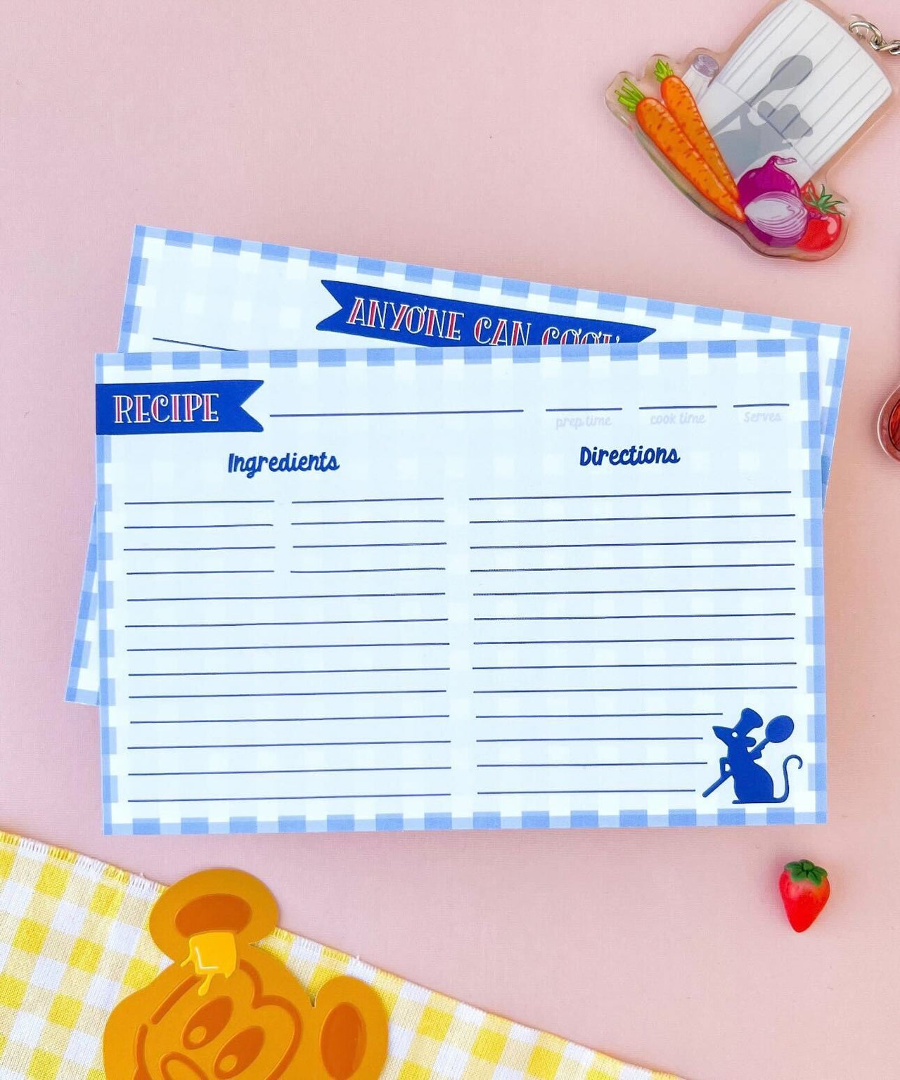 Remy's Recipe Card Set