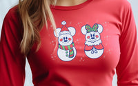 Thumbnail for Long Sleeves Christmas Snowmen