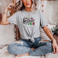 Thumbnail for Ash Embroidered Believe Tee (Pre-Order)