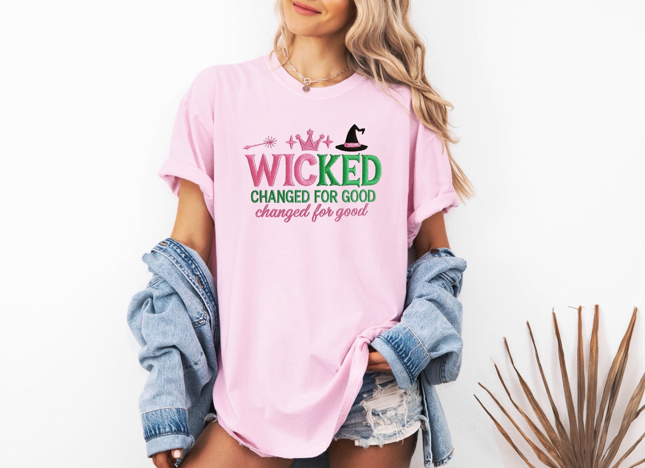 Embroidered Changed For Good Blossom Tee (Pre-Order)