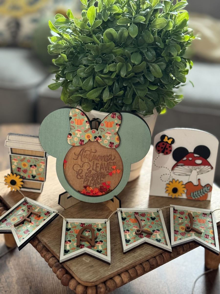 Autumn Leaves & Disney Please Tier Tray Set (Pre-Order)