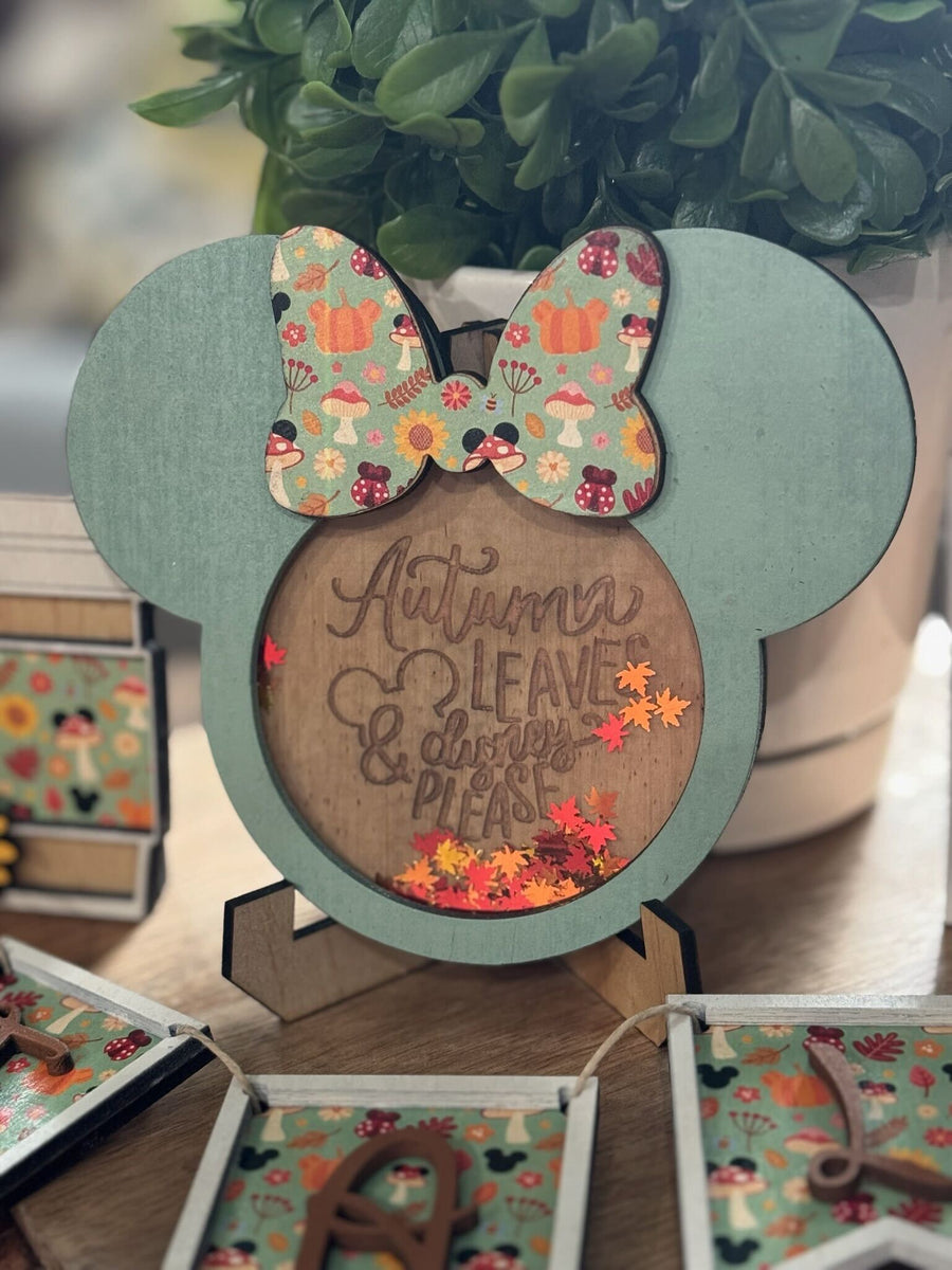 Autumn Leaves & Disney Please Tier Tray Set (Pre-Order)
