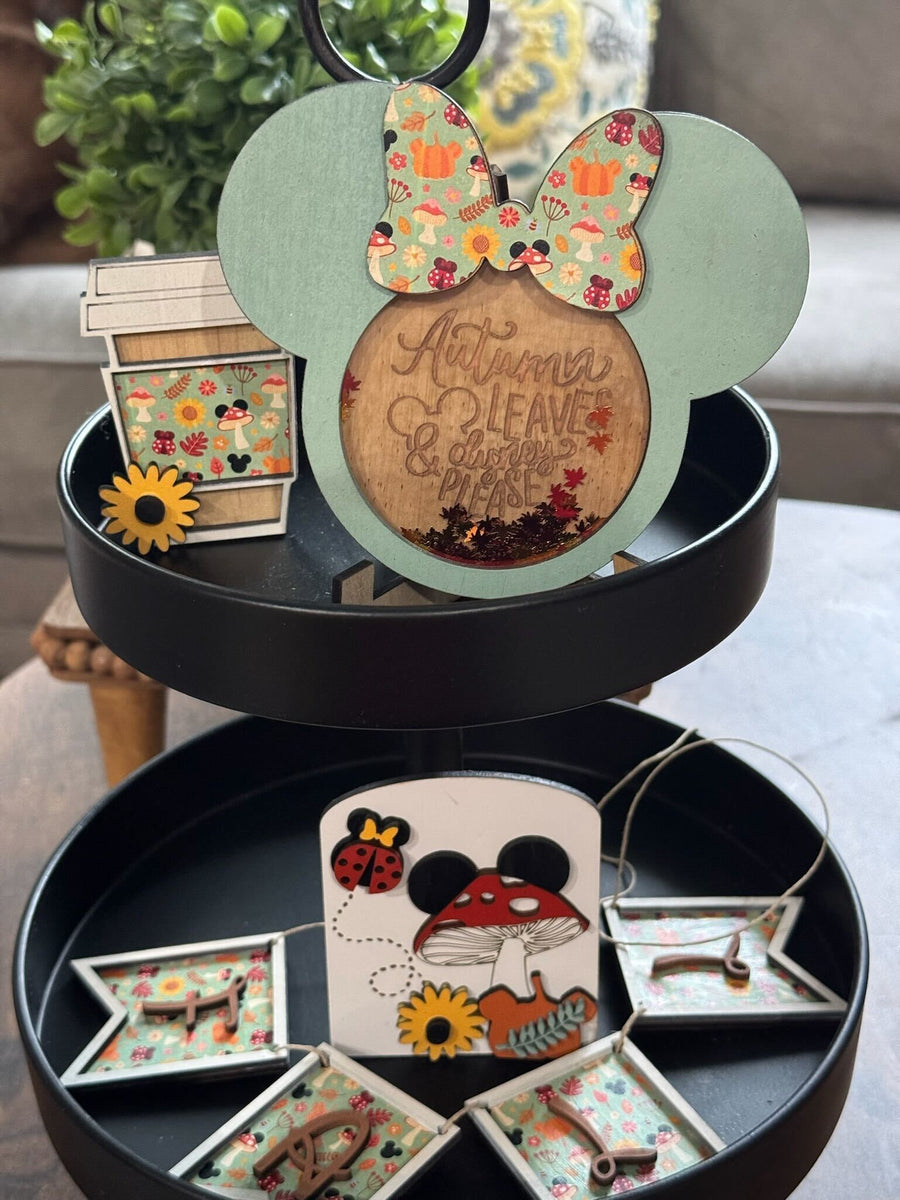 Autumn Leaves & Disney Please Tier Tray Set (Pre-Order)