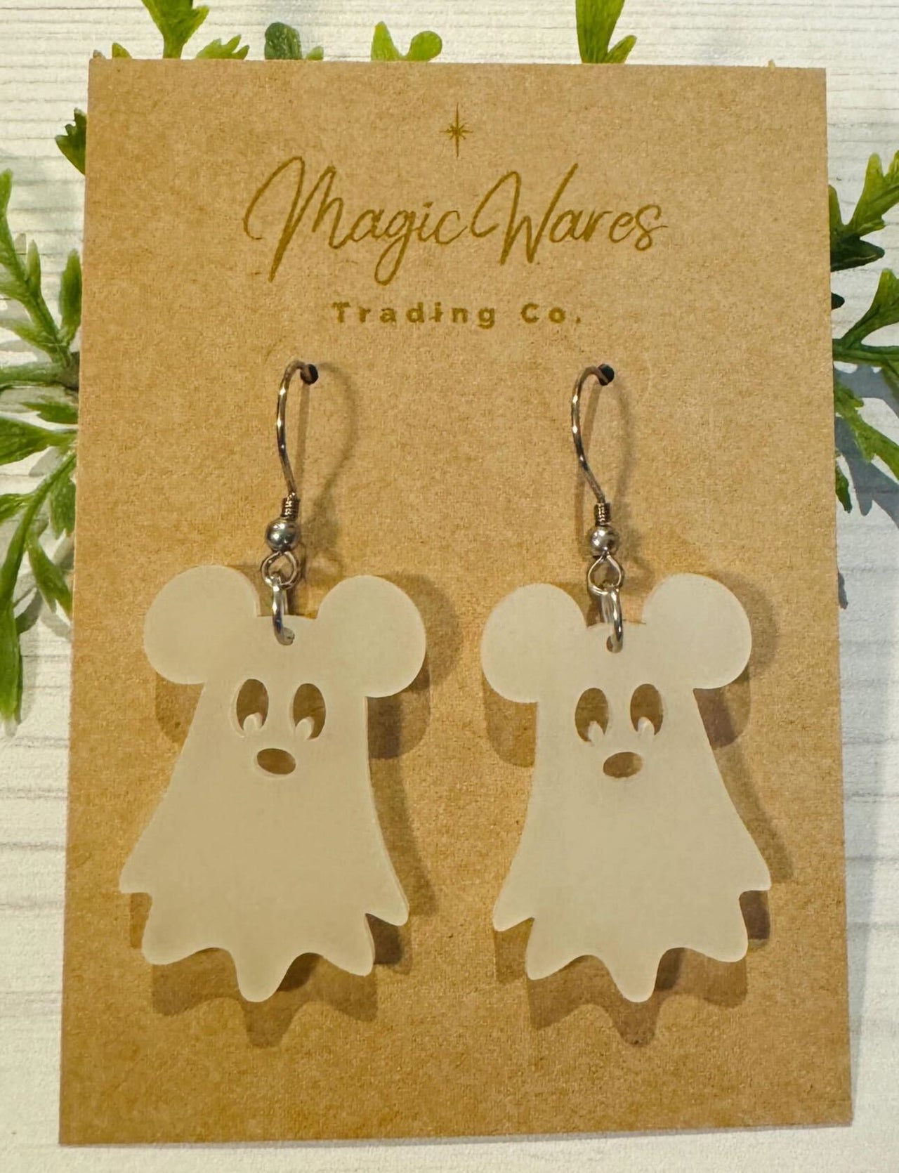 Dangle Glow in the Dark Ghost Earrings