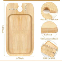 Thumbnail for Single Snack Board with Wine Holder