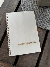 Thumbnail for Wood Cover Journal - Wonderfully Made (Pre-Order)