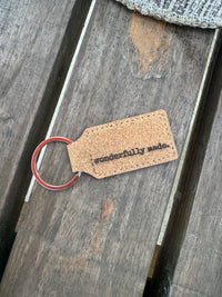 Thumbnail for Cork Keychain - Wonderfully Made (Pre-Order)