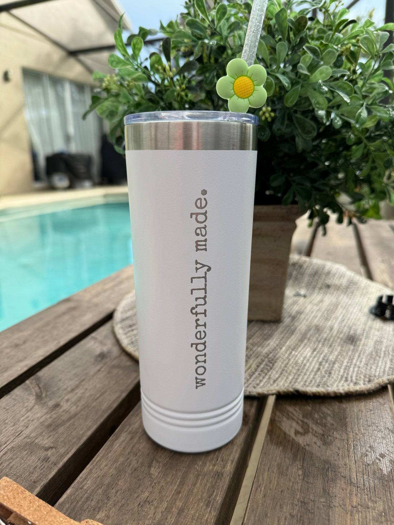 22 oz Tumbler - Wonderfully Made