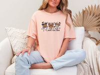 Thumbnail for Peach Embroidered Trick Or Treat Tee  (pre-order)