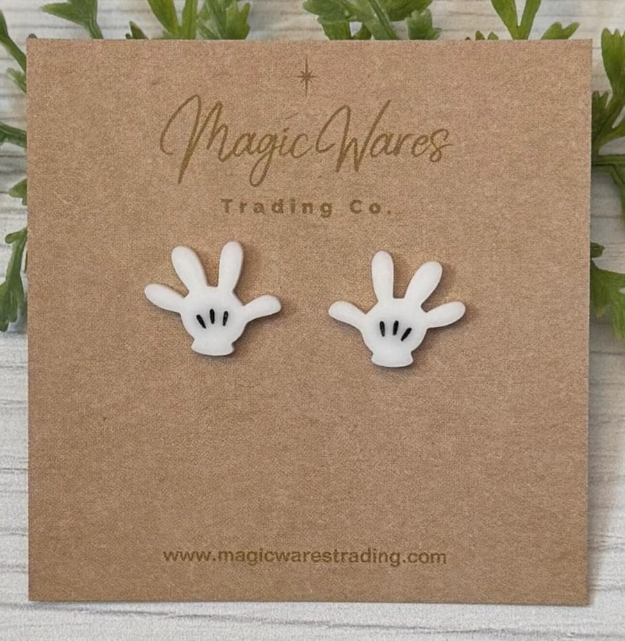 Mouse Glove Stud Earrings
