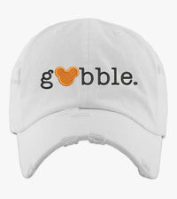 Thumbnail for White Regular Embroidered Gobble Hat