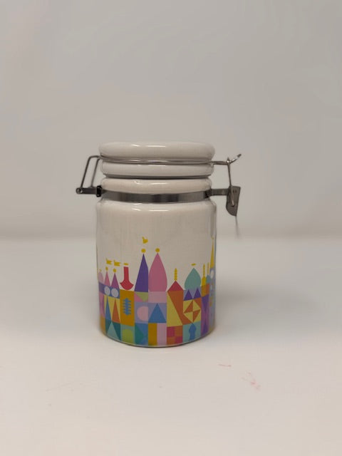 14 oz Ceramic Small World Storage Jar