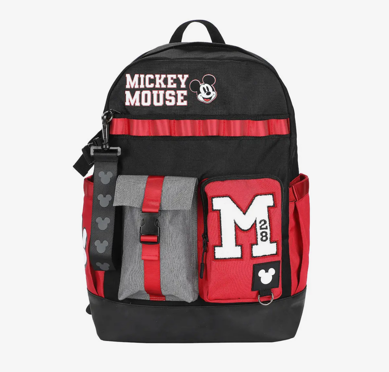 Mouse 18.5" Adult Black & Red Backpack