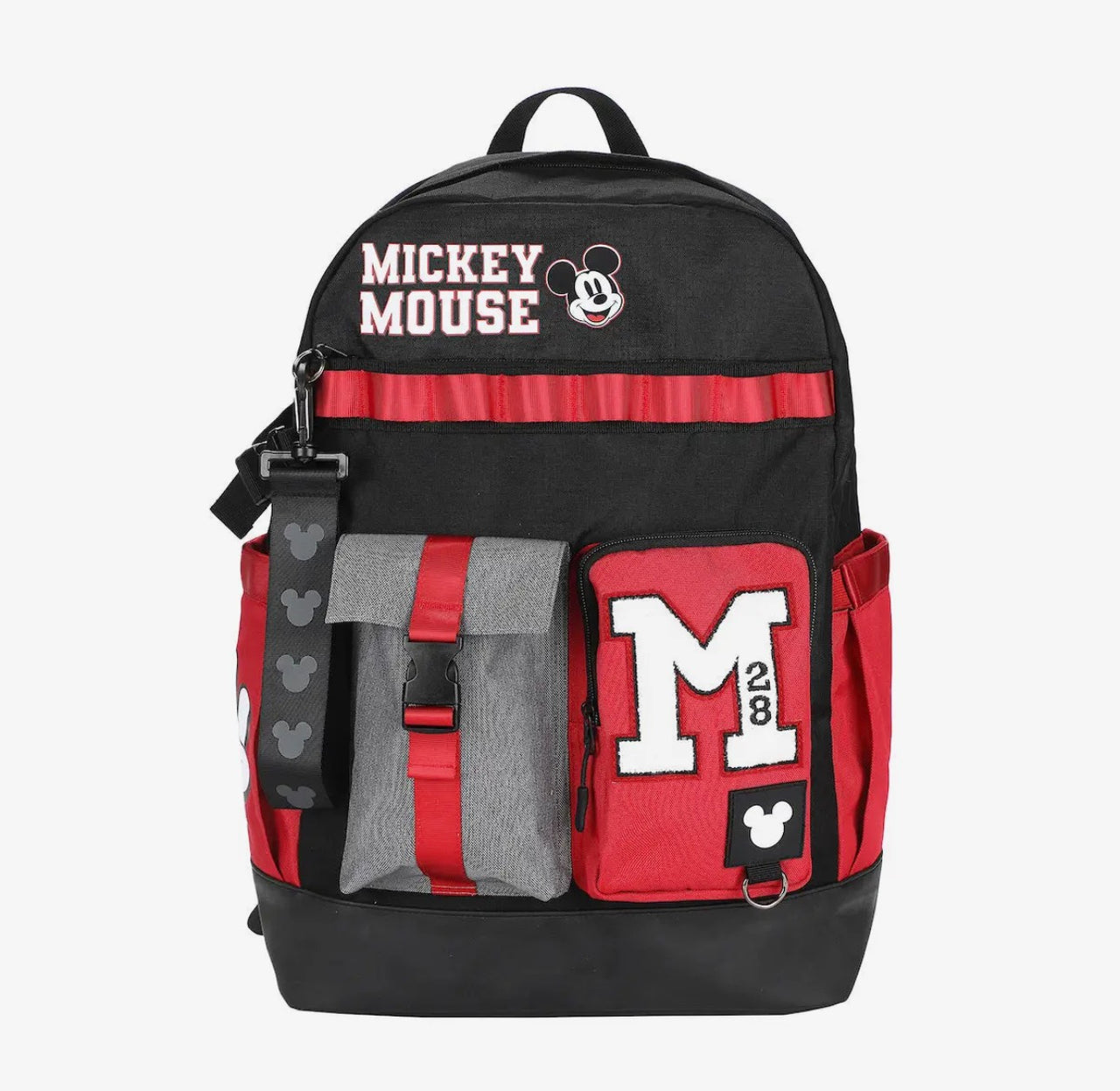 Mouse 18.5" Adult Black & Red Backpack