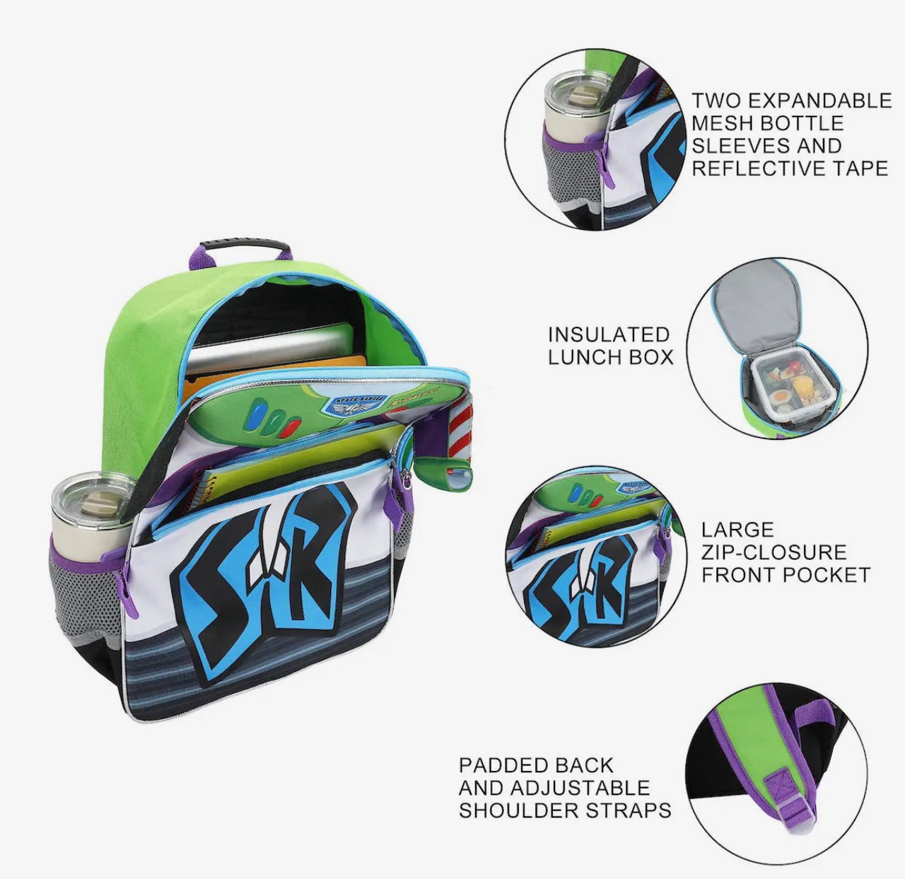 Buzz 16" Backpack and Lunch Set  (Pre-Order)