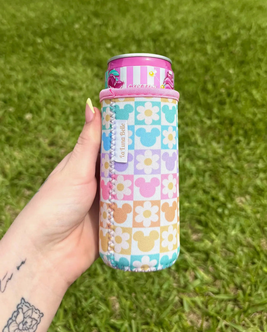Slim Can Flower Pastel Cup Sleeve  (Pre-Order)