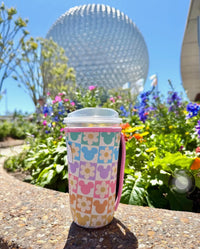 Thumbnail for Large Flower Pastel Cup Sleeve  (Pre-Order)