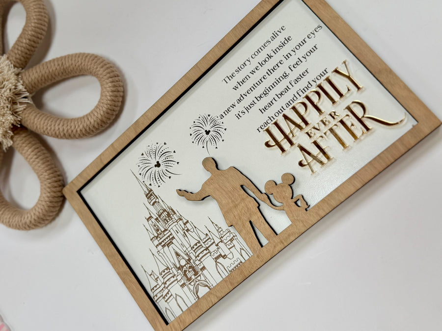Happily Ever After Wooden Sign (Pre-Order)