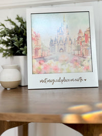 Thumbnail for Hanging Watercolor Castle Polaroid Picture  (Pre-Order)