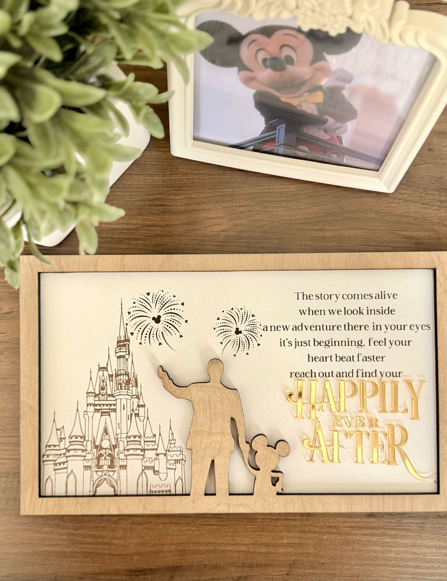 Happily Ever After Wooden Sign (Pre-Order)
