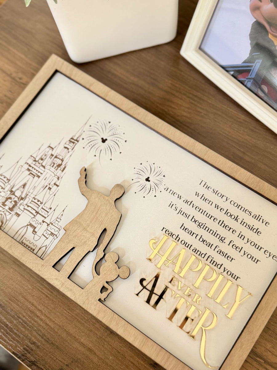 Happily Ever After Wooden Sign (Pre-Order)