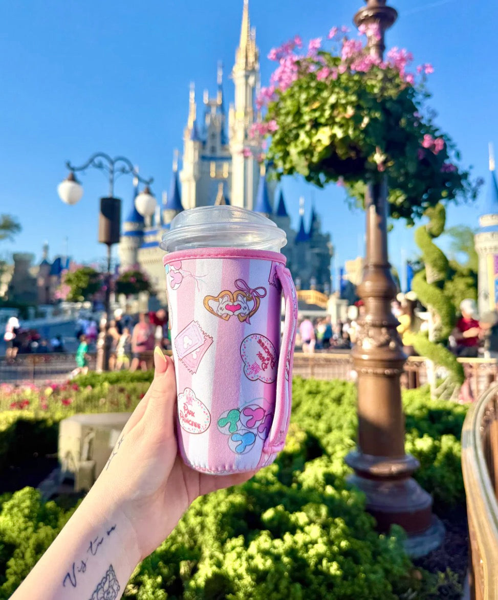 Large Park Princess Cup Sleeve  (Pre-Order)