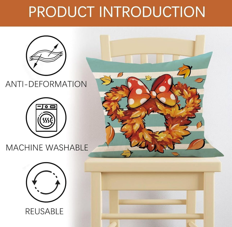 Throw Pillow Covers - Fall Set of 4