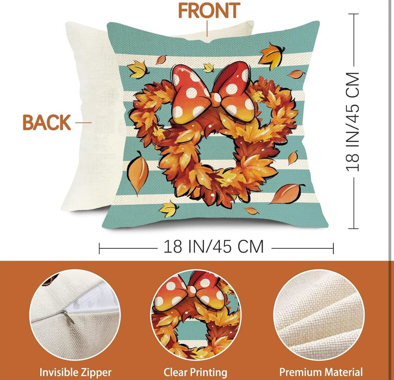 Throw Pillow Covers - Fall Set of 4