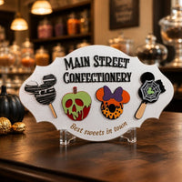 Thumbnail for Spooky Main Street Confectionery Wooden Signs (Pre-Order)
