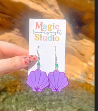 Thumbnail for Dangle 3D Shell Earrings