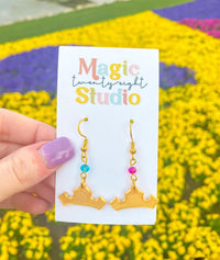 Thumbnail for Make It Blue, Make It Pink Dangle 3D Earrings