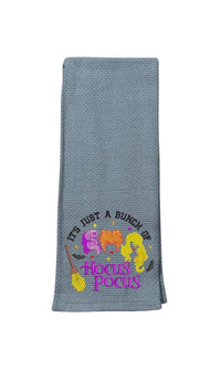 Thumbnail for Grey Bunch Of Hocus Pocus Embroidered Kitchen Towel  (Pre-Order)